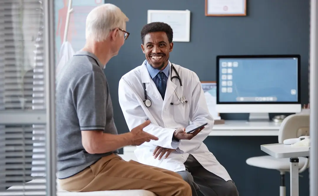 doctor with patient